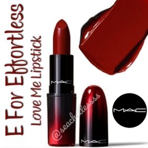 E For Effortless | Mac Love Me Lipstick | Brand New in Box Authentic
